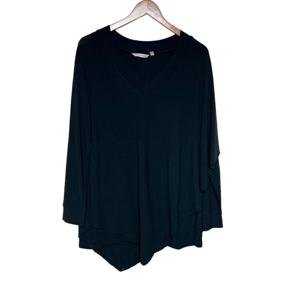 Soft Surroundings Tops - Soft Surroundings Woman size L Long Sleeve Layered Asymmetrical Soft Cozy Blouse